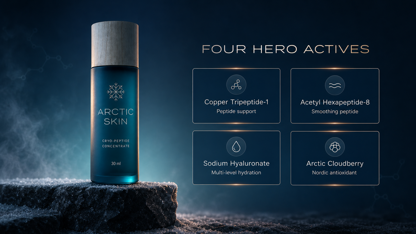 Arctic Skin Cryo-Peptide Concentrate with selected hero actives